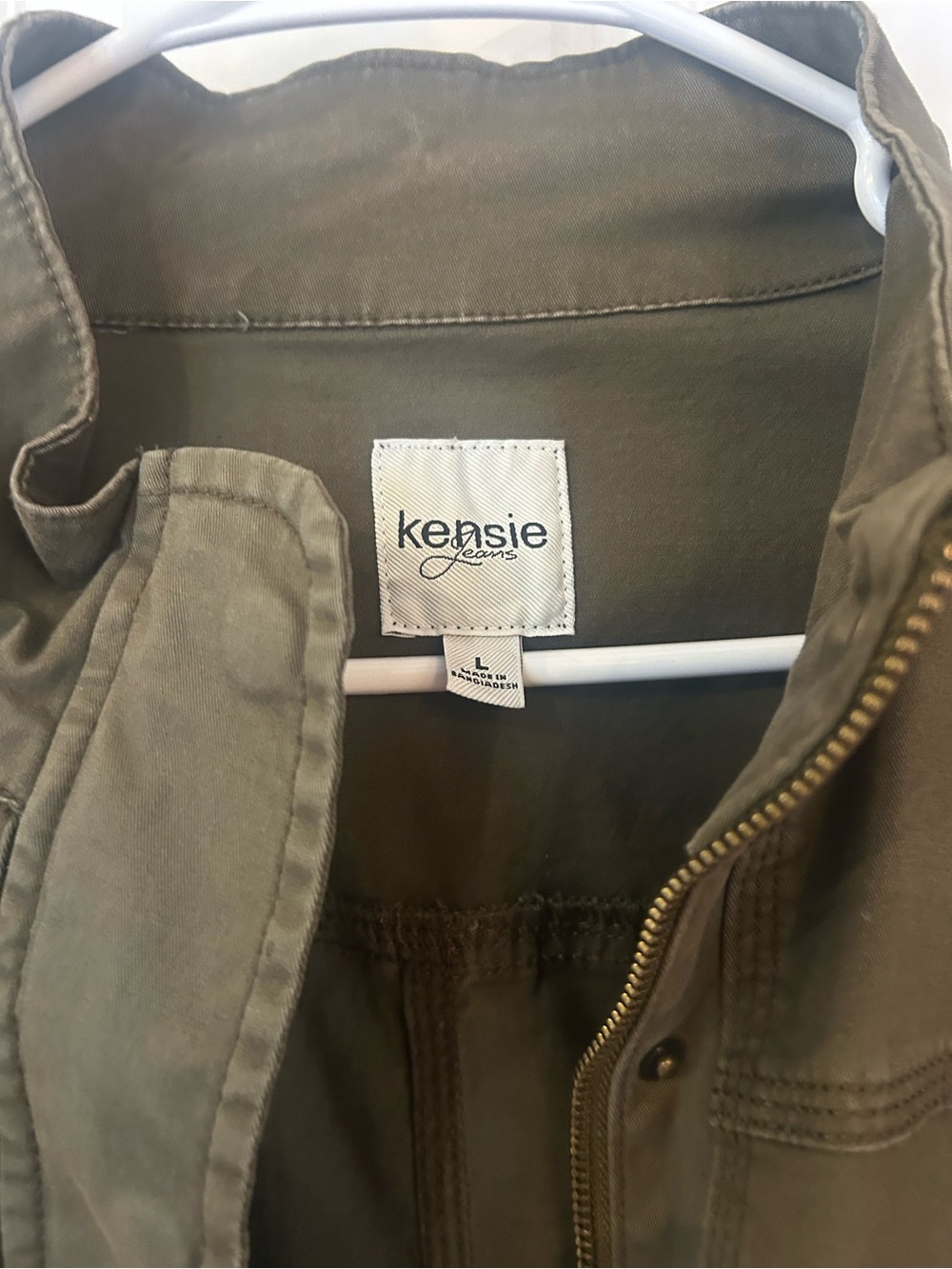 Kensie Olive Green Women's Utility Field Jacket - Picture 4 of 4